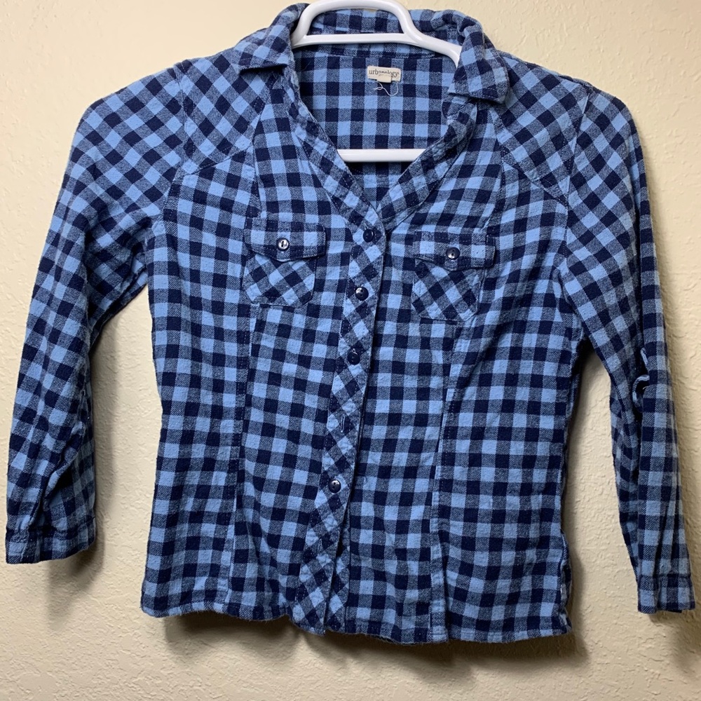Blue flannel shirt